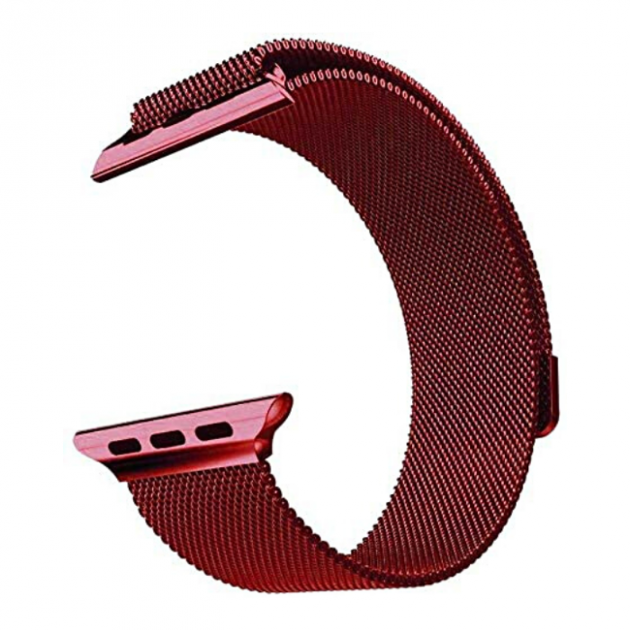 Bratara Apple Watch Milanese Loop Red 41 40 38mm