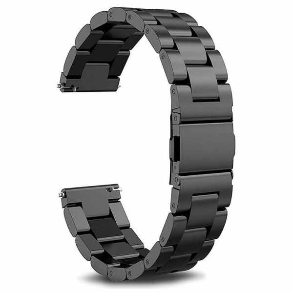 Bratara metalica neagra 22mm pentru Huawei Watch GT GT2