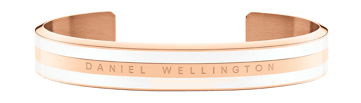 Daniel Wellington DW Emalie Bracelet Satin White S Roz-auriu