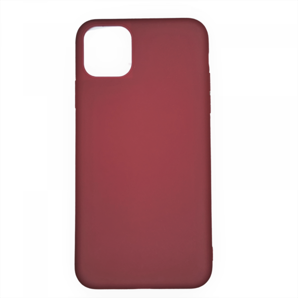Husa iPhone 11 Pro Max din silicon red wine