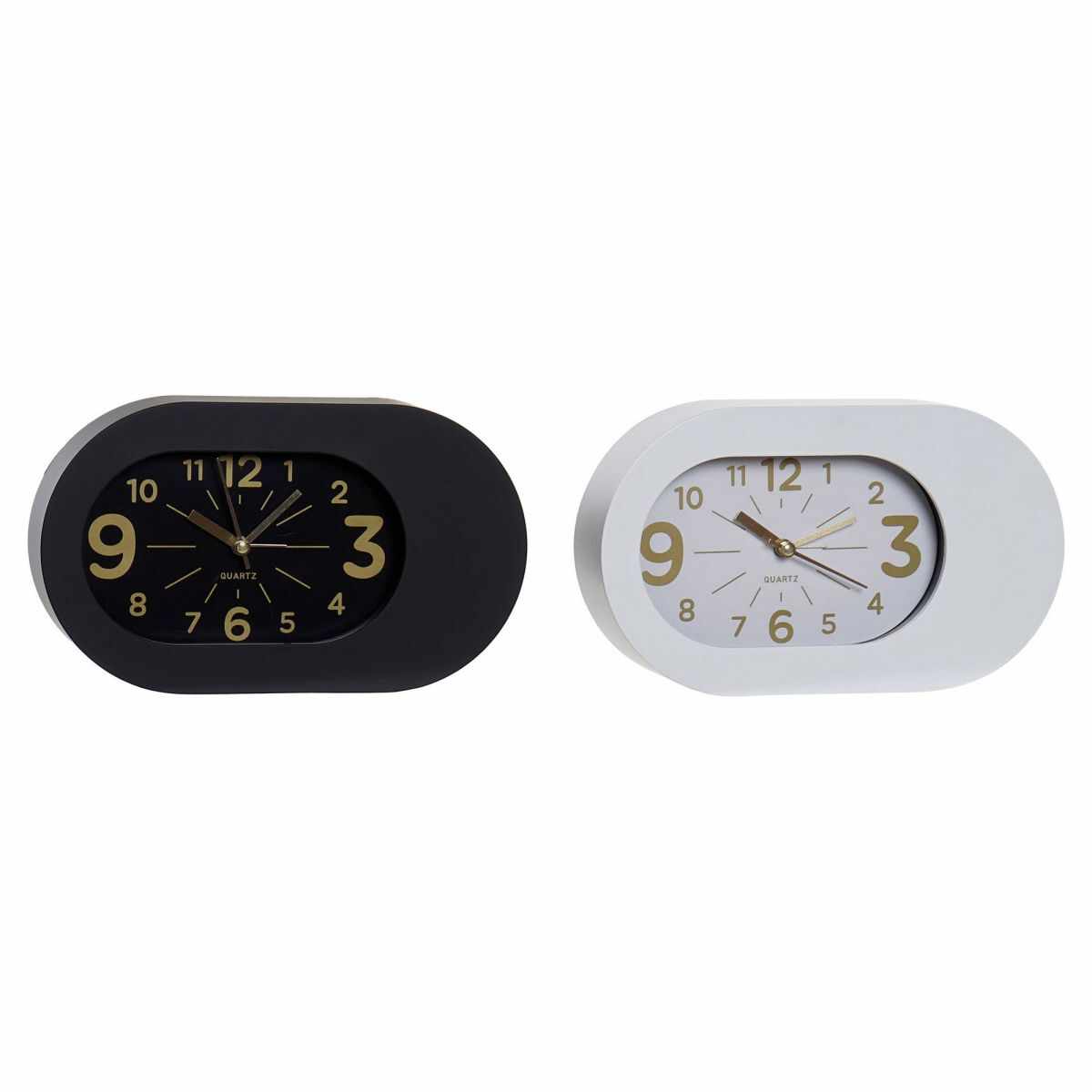 Stolní hodiny DKD Home Decor Ceas cu alarmă PVC (2 pcs) (21 x 5 x 12.6 cm)