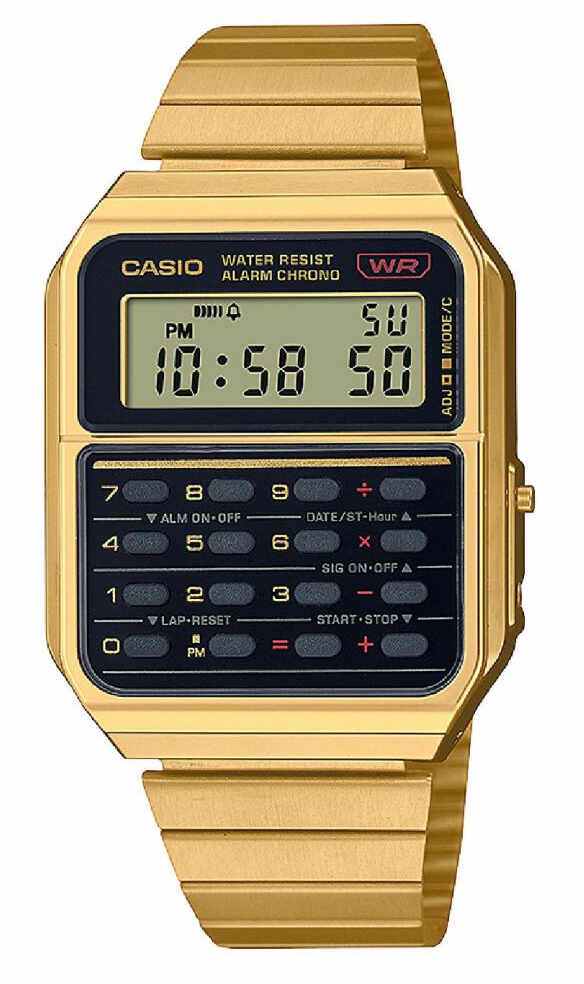 Ceas Casio, Vintage Edgy Calculator CA-500WEG-1AEF